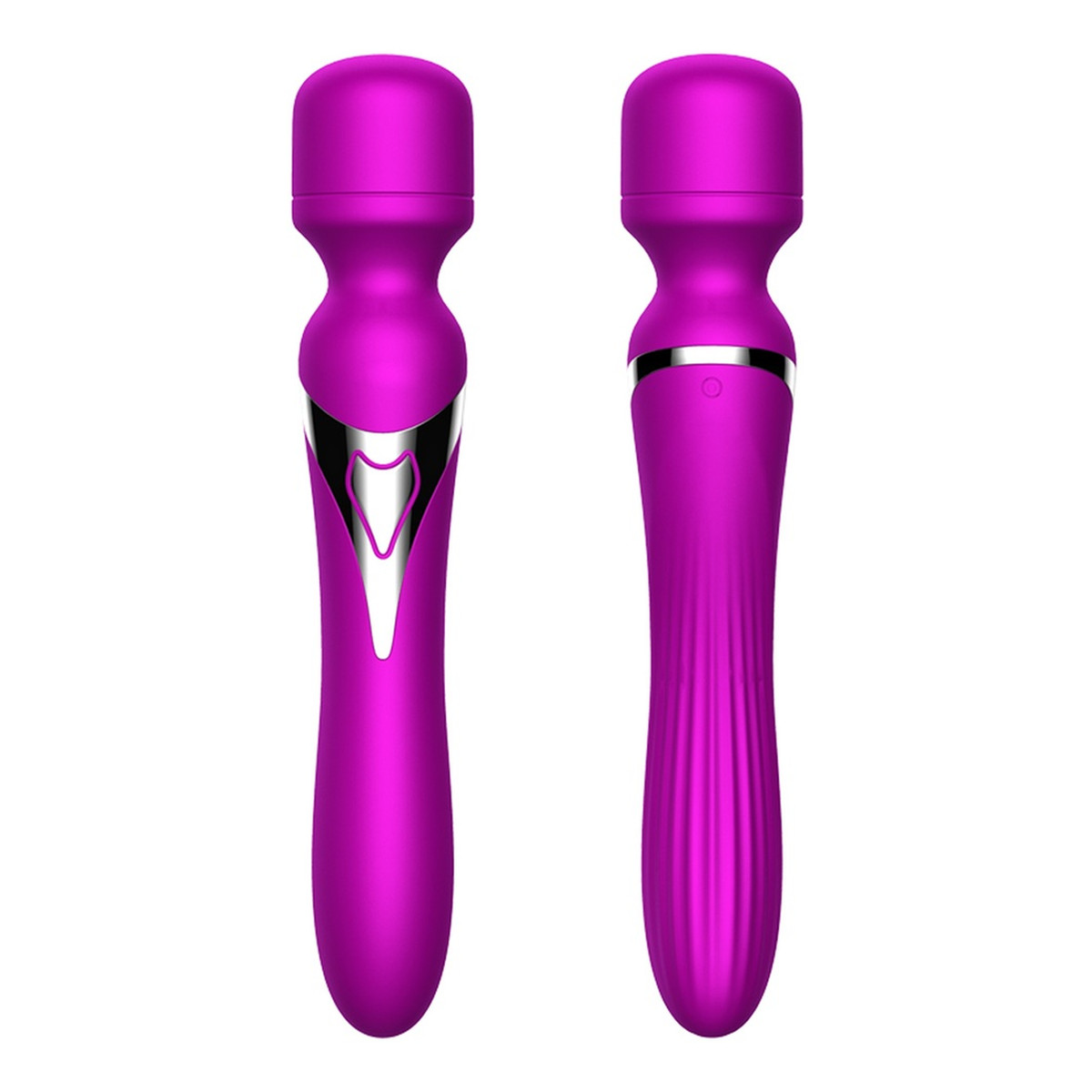 B-Series Fox Stymulator-silicone dual massager stymulator o podwójnym zastosowaniu purple