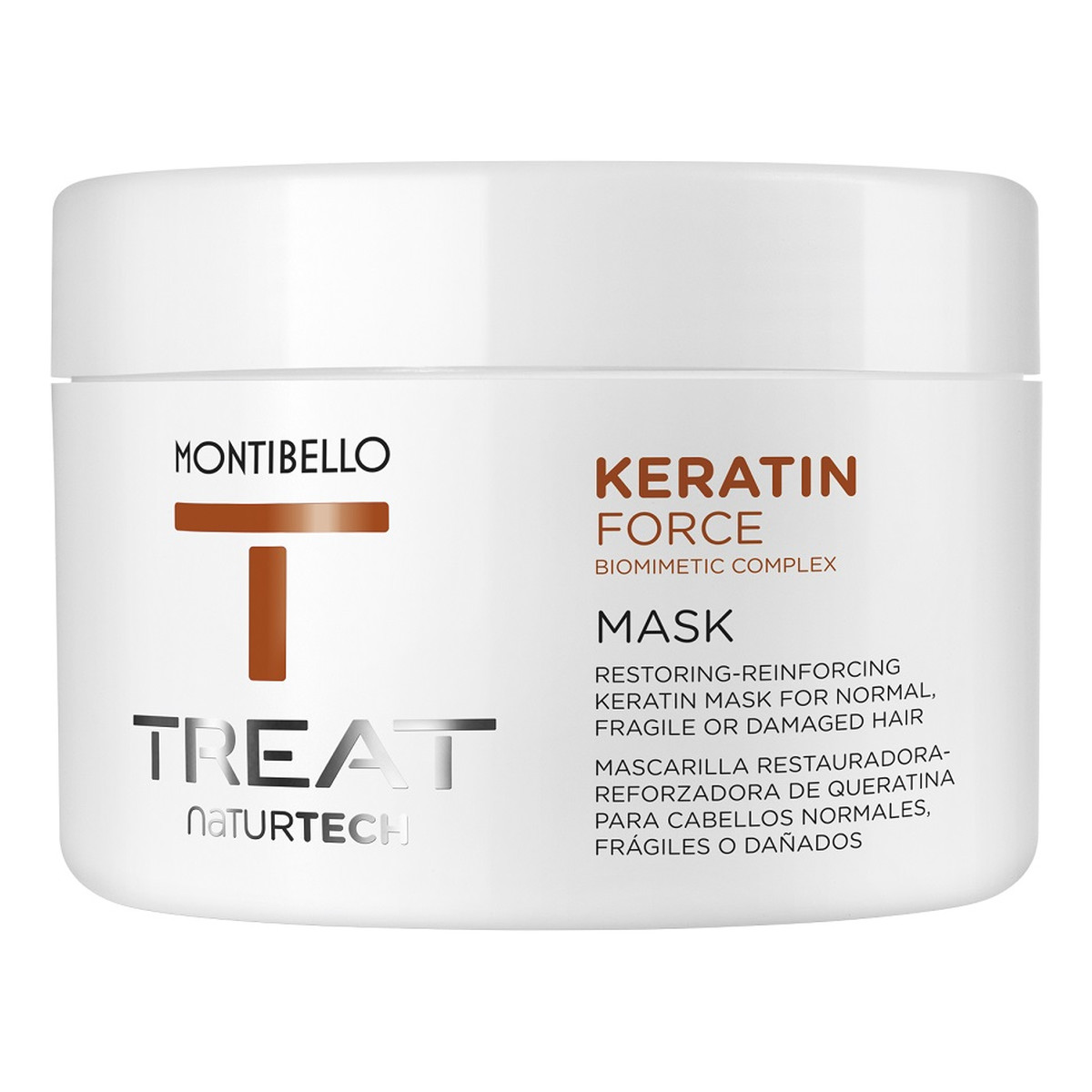 Montibello Treat naturtech keratin force mask wzmacniająca maska do włosów z keratyną 200ml