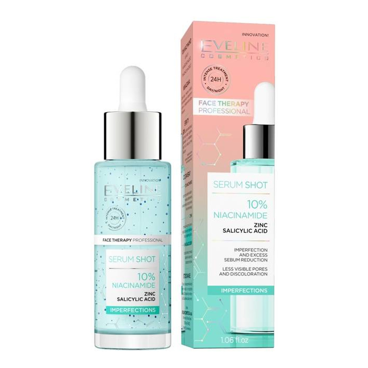 Eveline Serum Shot Professional Serum Kuracja redukująca niedoskonałości - 10% Niacynamid 30ml