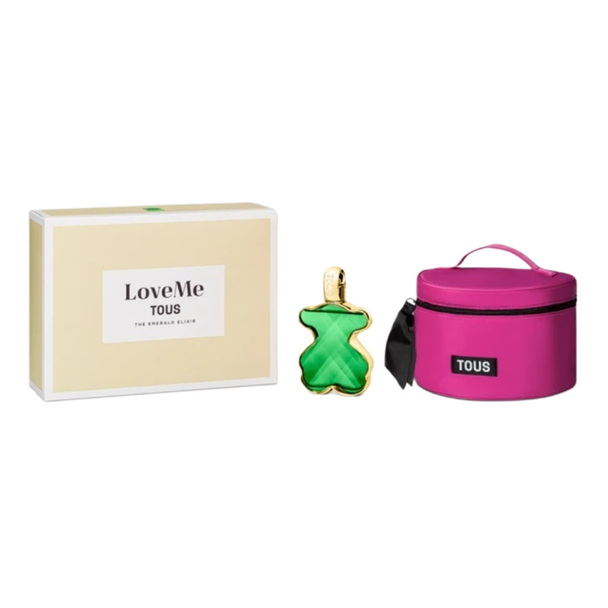 Tous LoveMe The Emerald Elixir Zestaw perfumy spray 90ml + kosmetyczka
