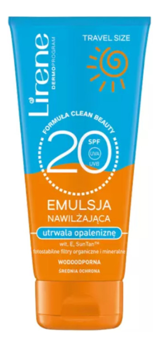 Emulsja nawilżająca utrwalająca opaleniznę SPF 20