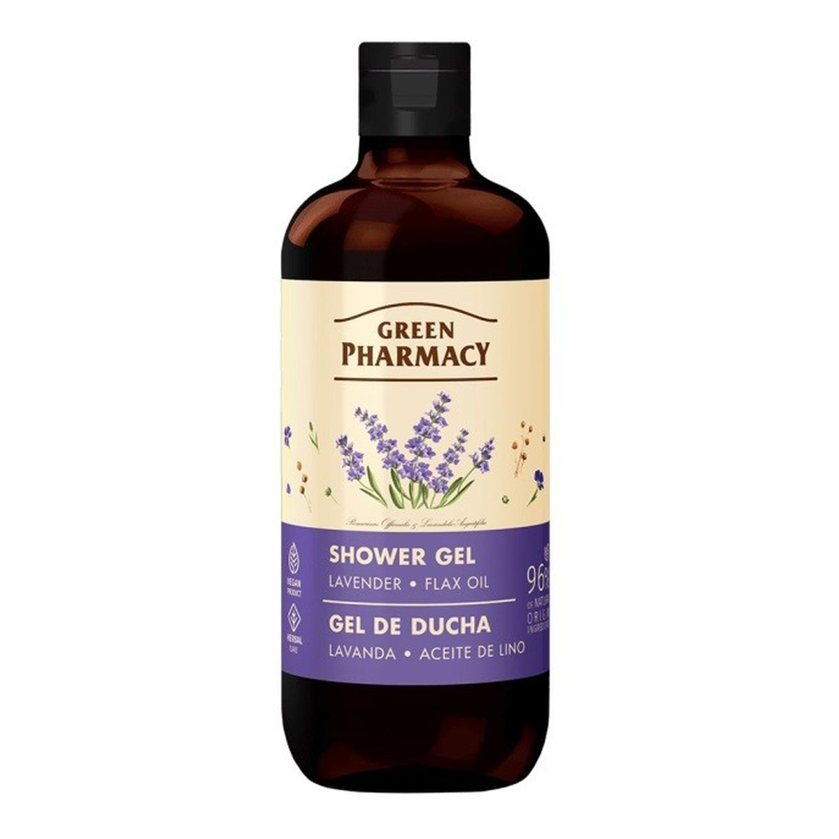 Green Pharmacy Multi Żel pod prysznic lawenda i olejek lniany 500 ml 500ml