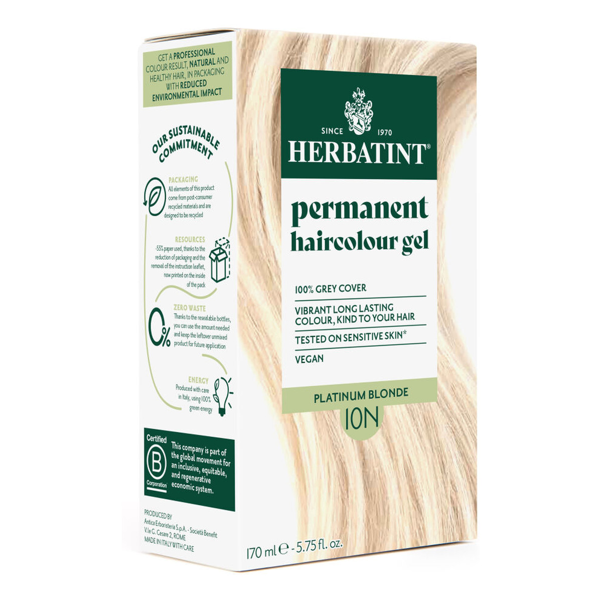 Herbatint Trwała Ziołowa farba do włosów 170ml