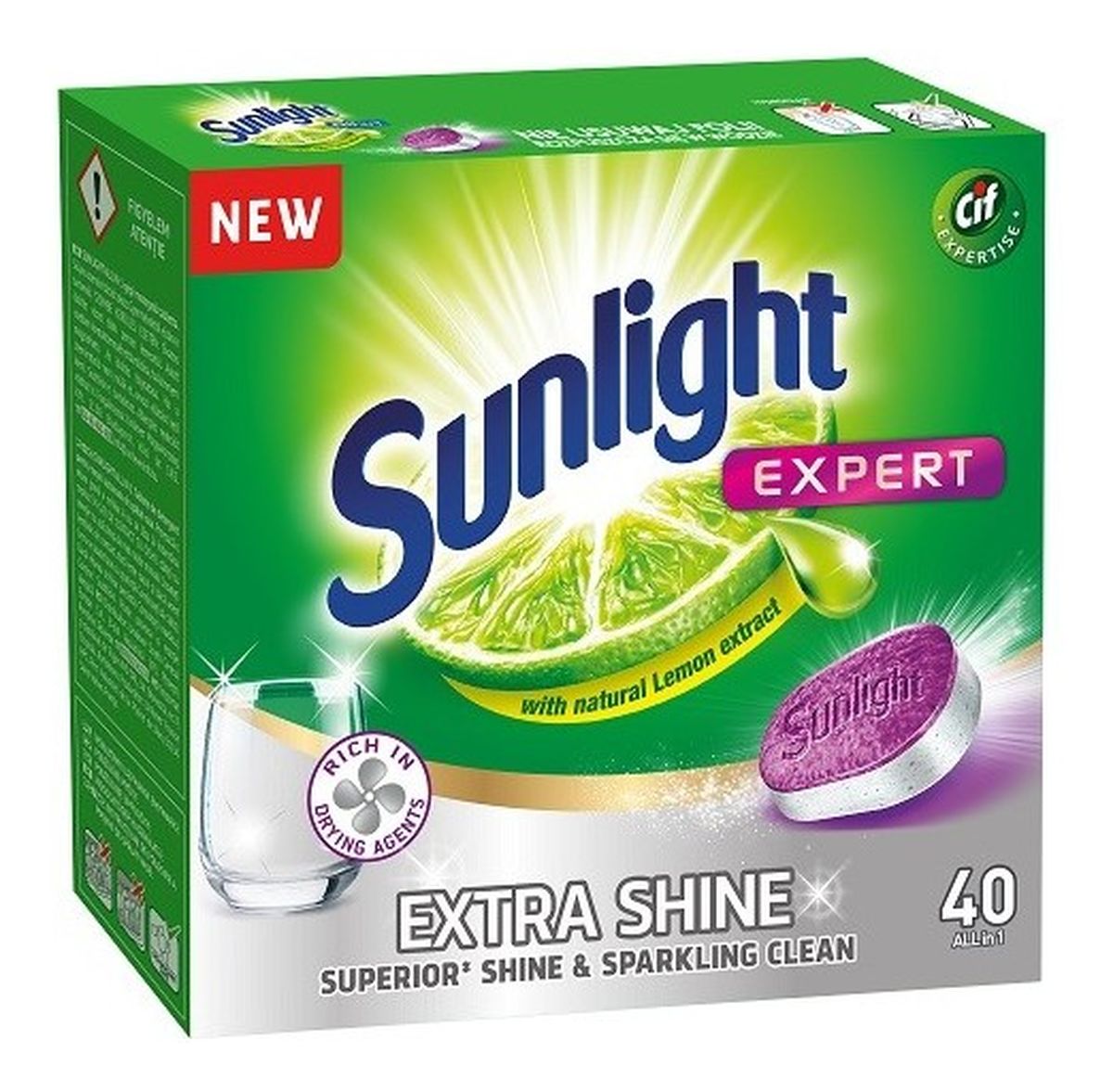 Extra Shine tabletki do mycia naczyń w zmywarkach 40szt