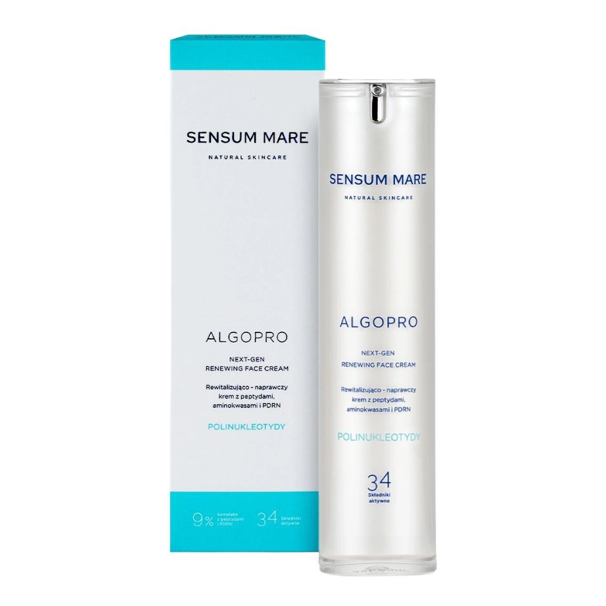 Sensum Mare Rewitalizująco-naprawczy krem z 9% kompleksem peptydów i aminokwasów 50ml