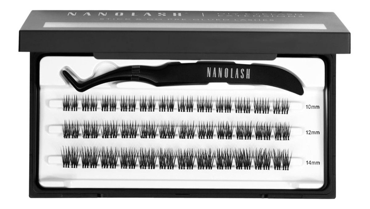 Diy eyelash extensions stick go kępki sztucznych rzęs z aplikatorem heartbreaker 36szt.