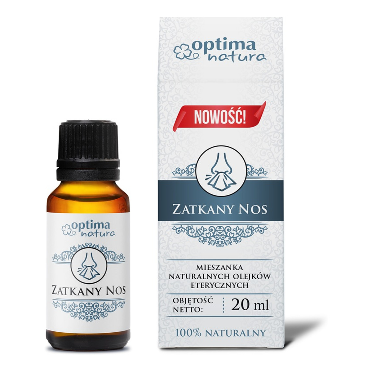 Optima Natura Zatkany Nos mieszanka naturalnych olejków eterycznych 20ml
