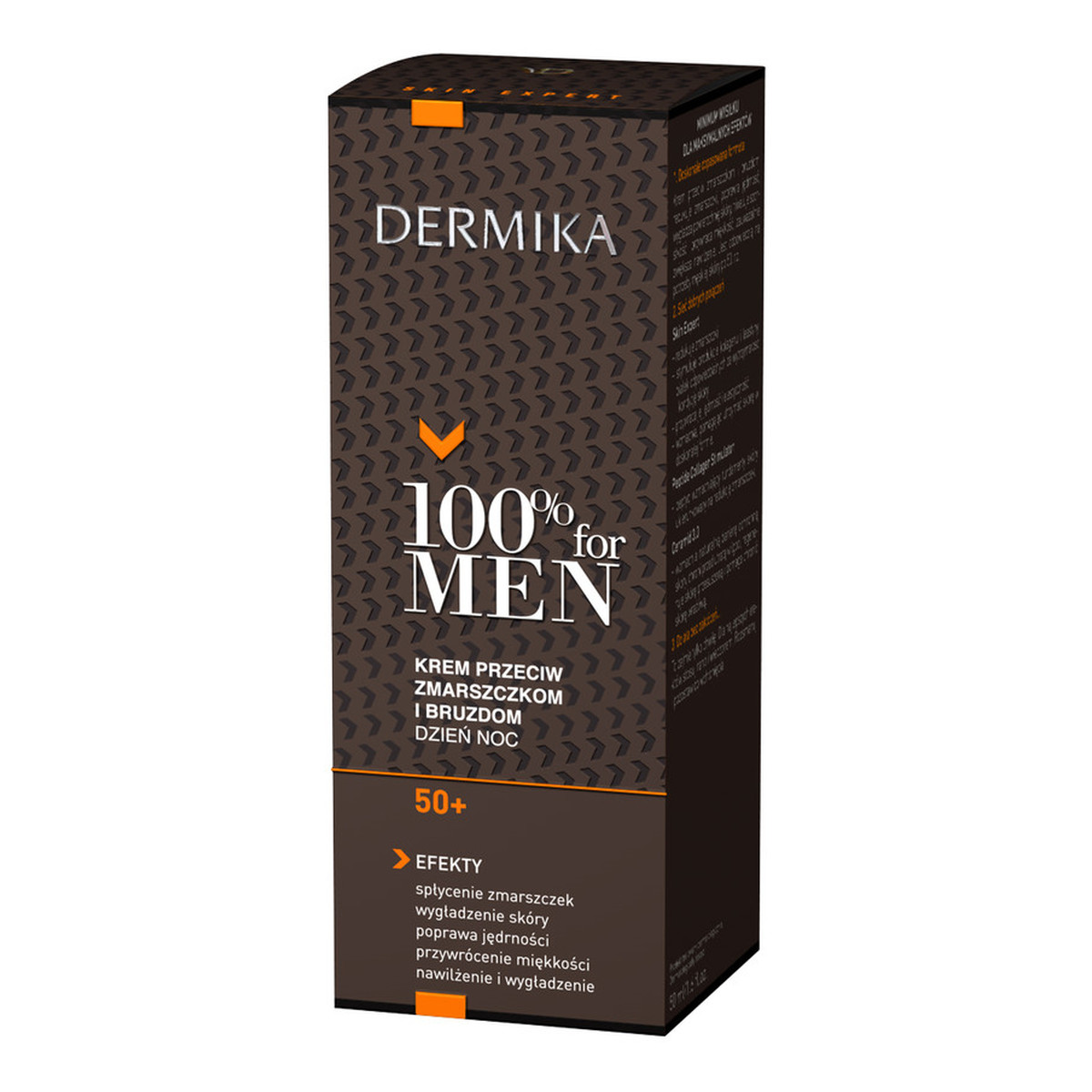 Dermika 100% For Men 50+ Krem Przeciw Zmarszczkom i Bruzdom 50ml