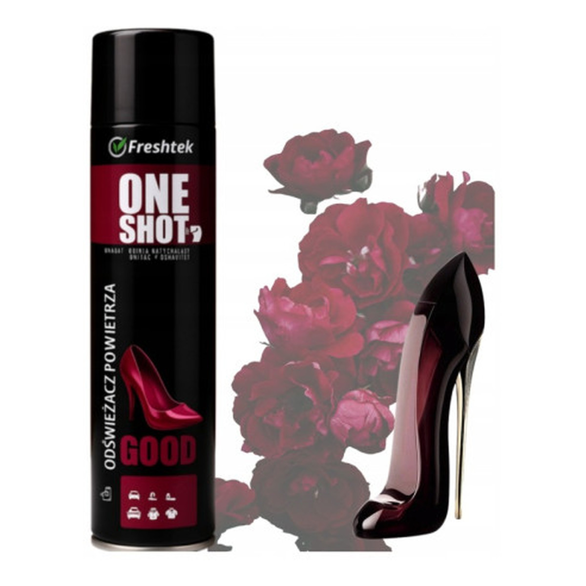 Freshtek One Shot Odświeżacz Powietrza Good 600ml