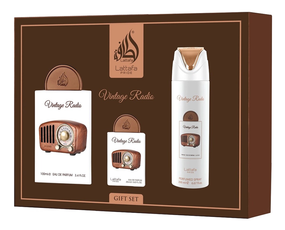 Zestaw woda perfumowana spray 100ml + woda perfumowana spray 20ml + dezodorant spray 200ml