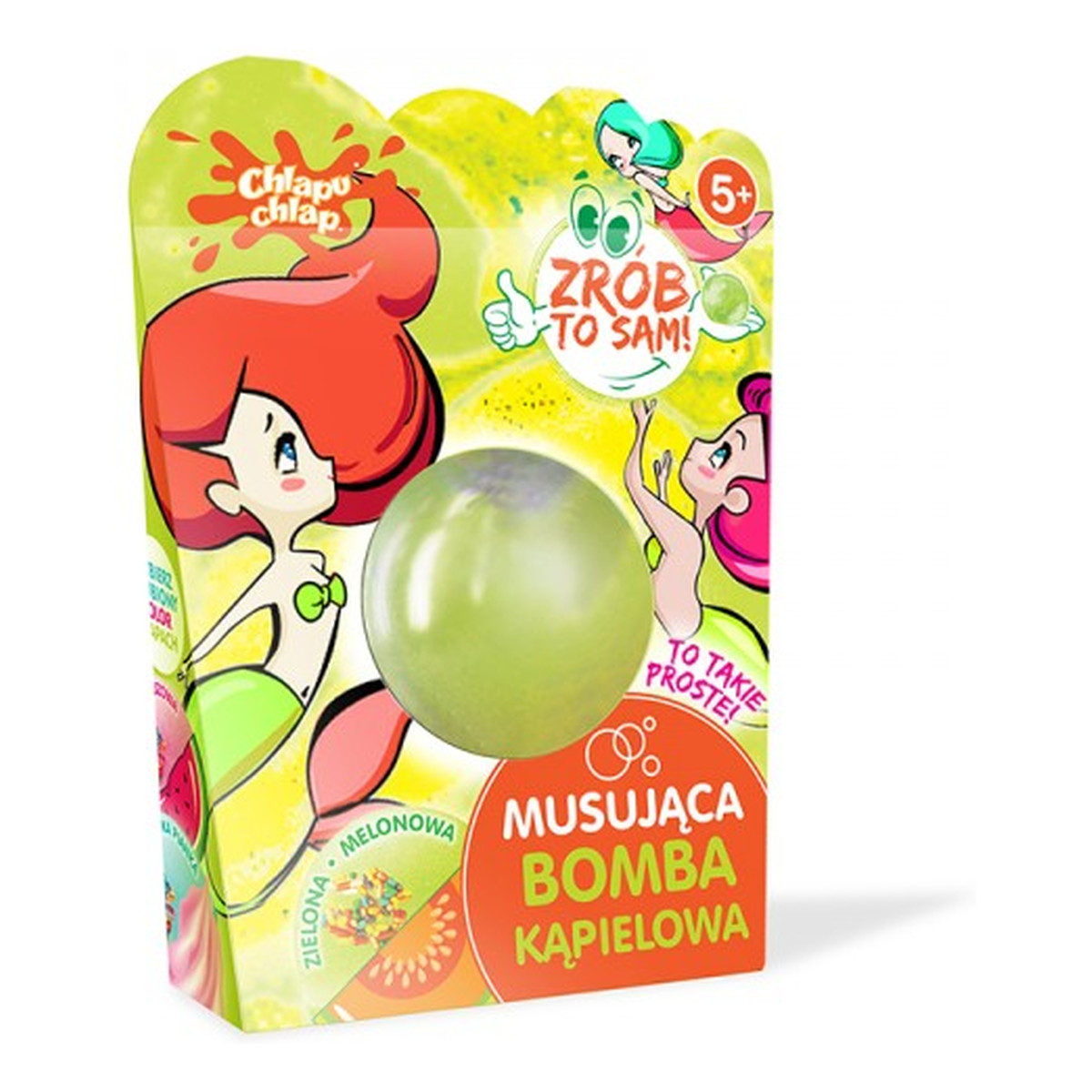 Spa Moments Zestaw DIY musująca bomba kąpielowa melon 88g