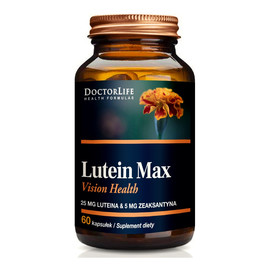 Lutein Max luteina 25mg + zeaksantyna 5mg suplement diety 60 kapsułek