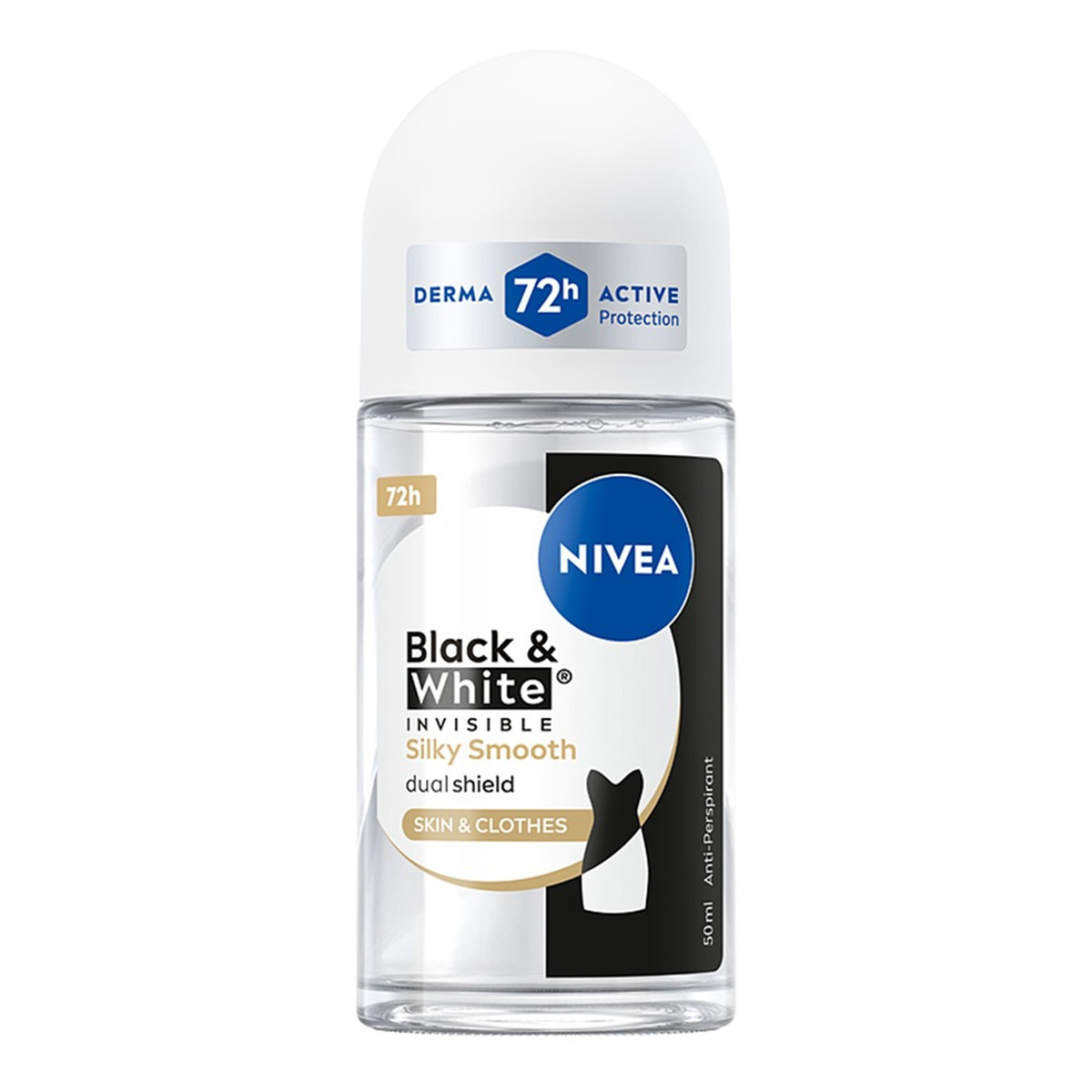 Nivea Black & White Invisible Silky Smooth antyperspirant w kulce dla kobiet 50ml