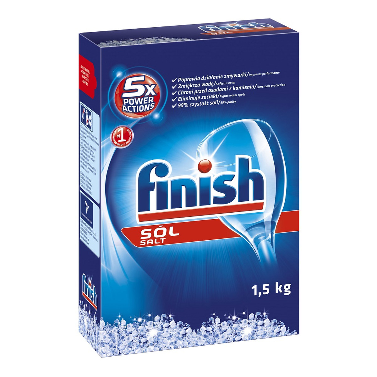 Finish 5x Power Actions sól do zmywarek 1500g