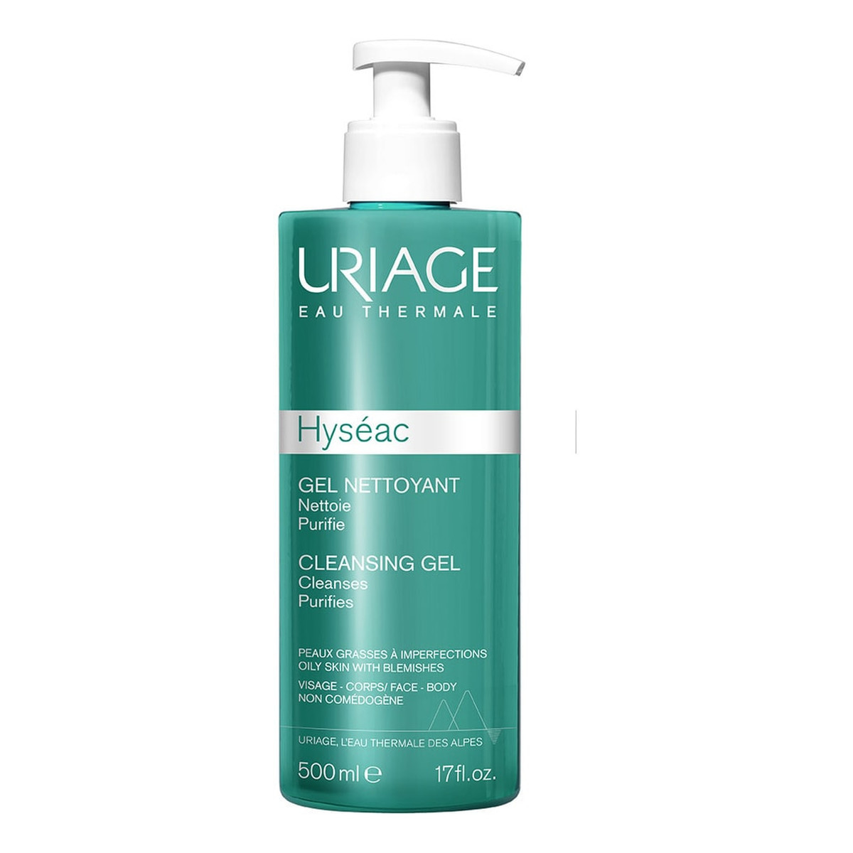 Uriage Hyseac Cleansing Gel oczyszczający Żel do mycia twarzy i ciała 500ml