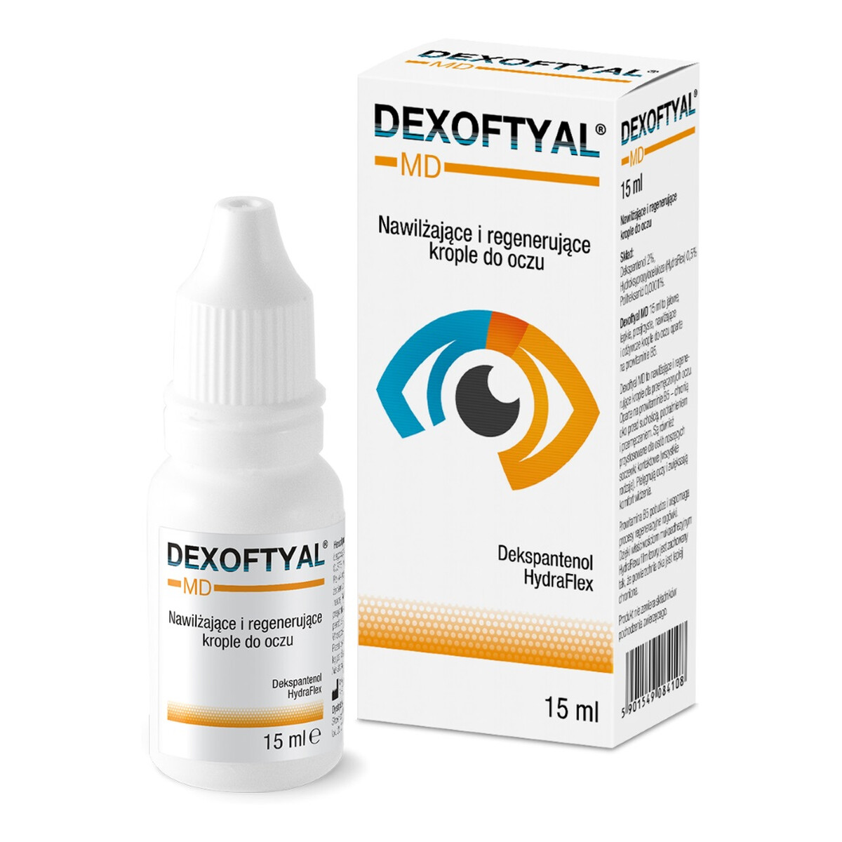 Dexoftyal Md nawilżająco-regenerujące krople do oczu 15ml