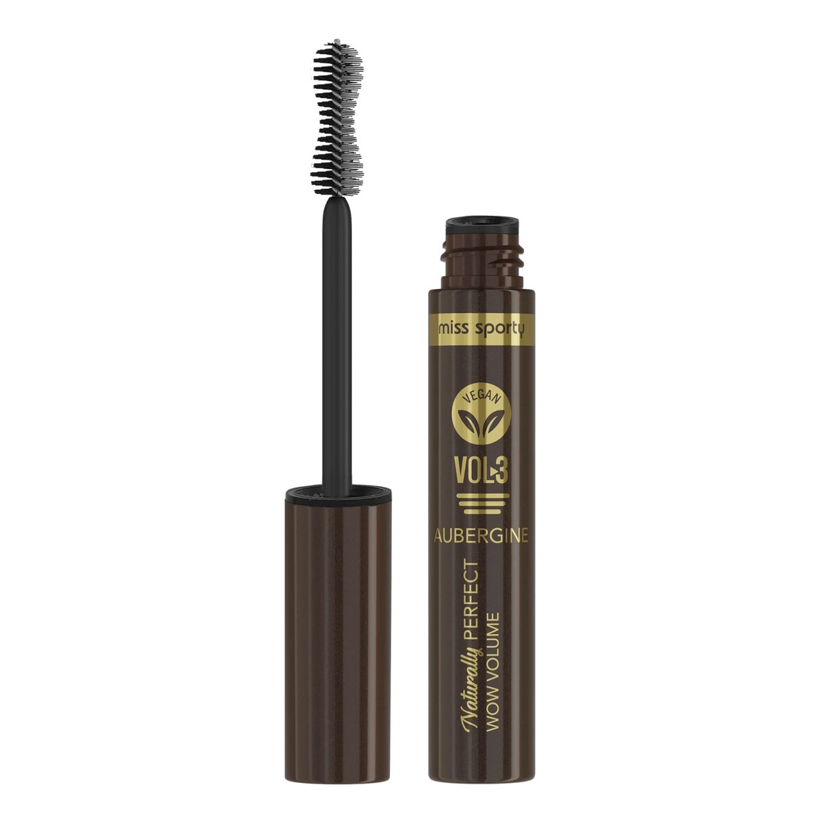 Miss Sporty Naturally perfect vol.3 wegański tusz do rzęs 004 aubergine 8ml