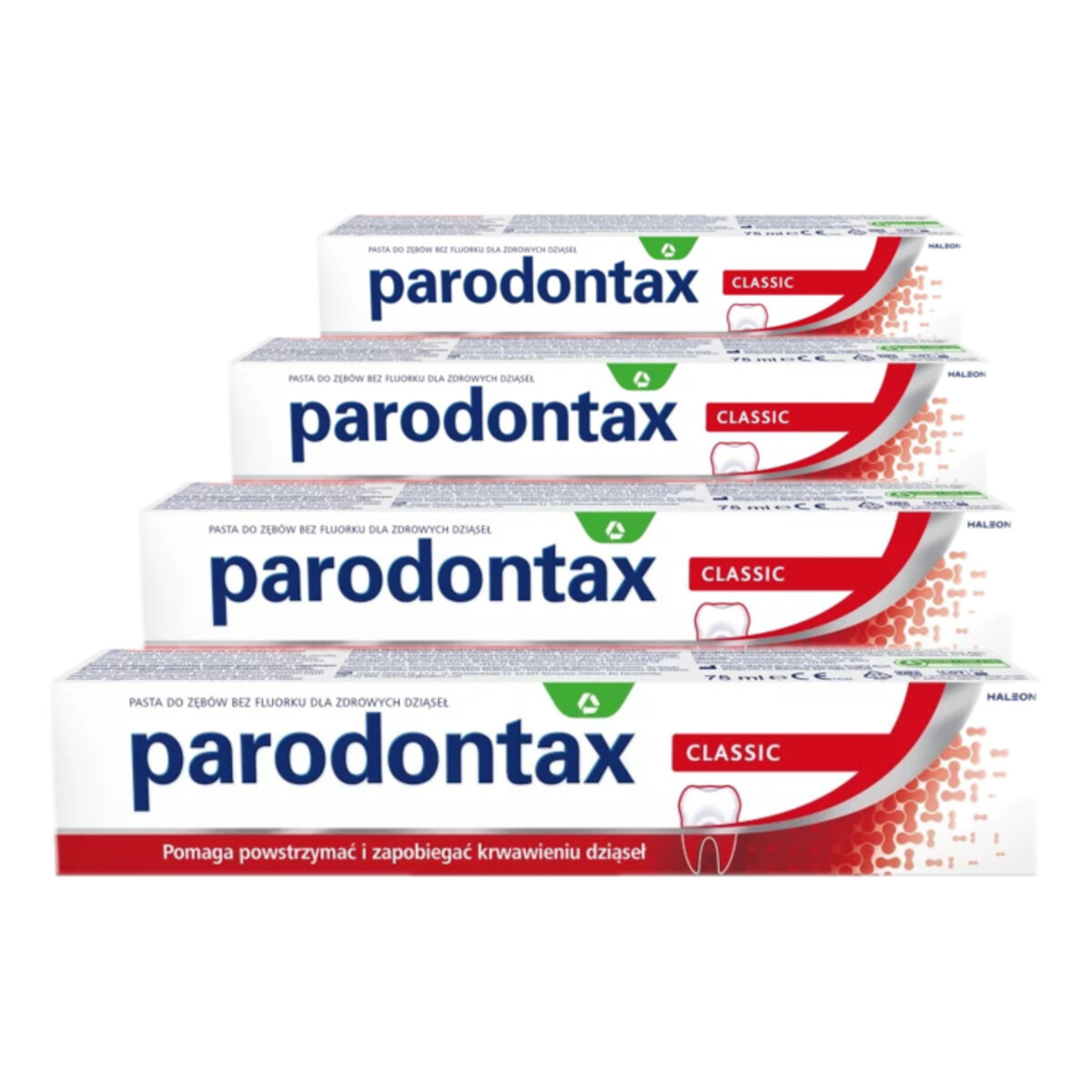 Parodontax Classic Pasta do zębów przeciw krwawieniu dziąseł 4x75ml