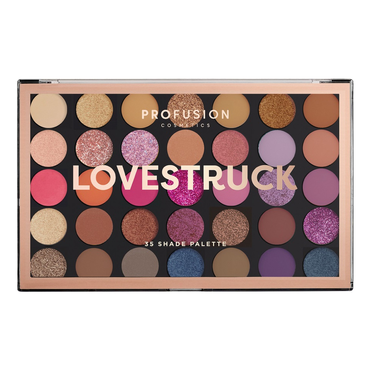 Profusion Eyeshadow Palette Paleta 21 cieni do powiek z pędzelkiem