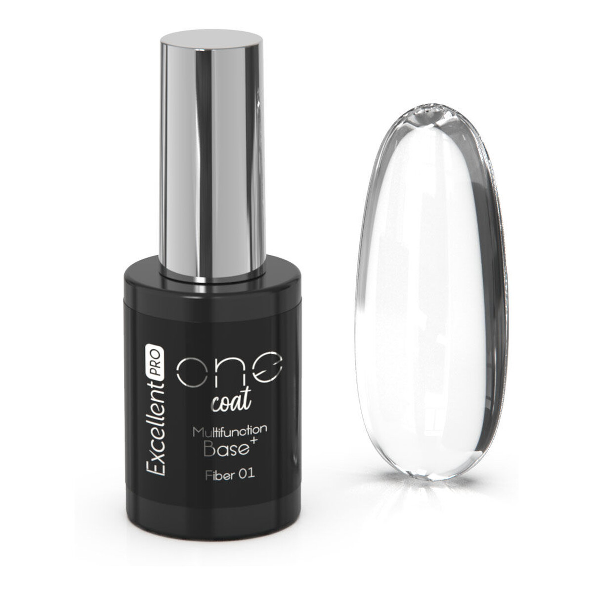Excellent PRO One coat multifunction fiber base baza hybrydowa z włóknami pink fog 11g