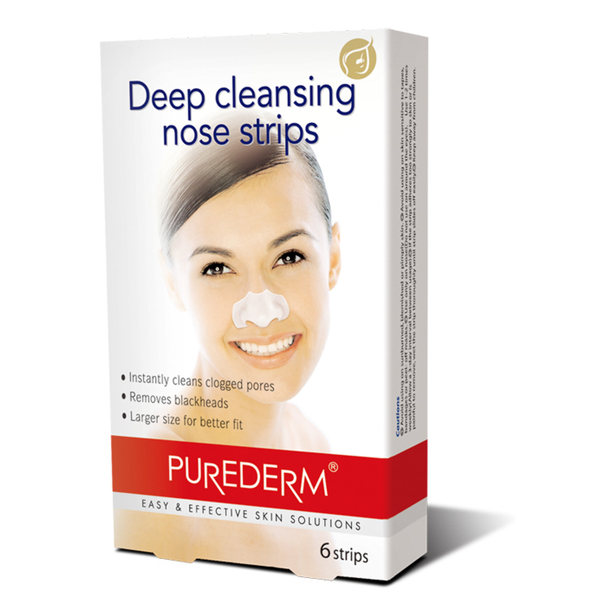 Purederm Deep Cleansing Strips głęboko oczyszczające plastry na nos 6 sztuk