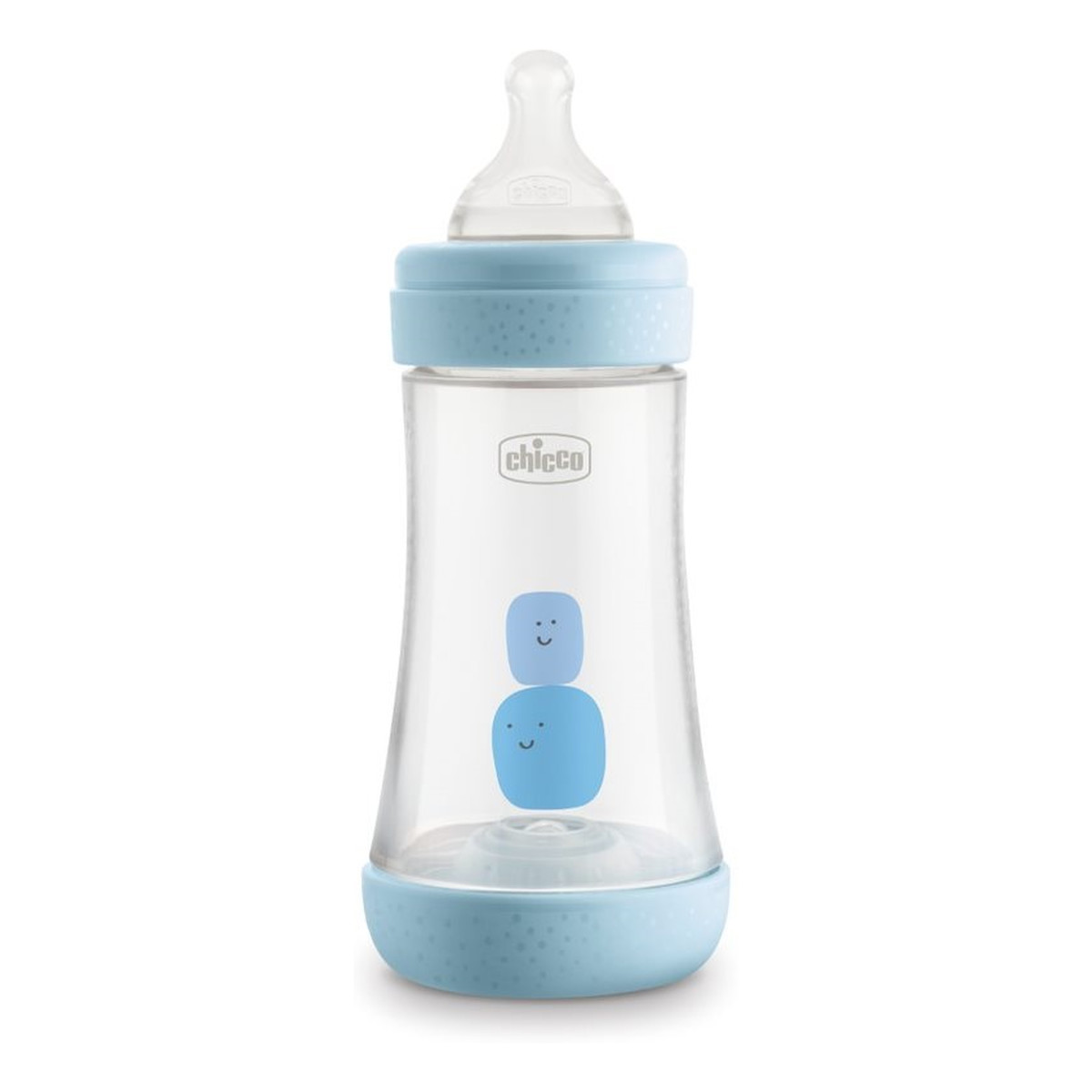 Chicco Perfect5 butelka antykolkowa ze smoczkiem silikonowym przepływ średni 2m+ boy 240ml