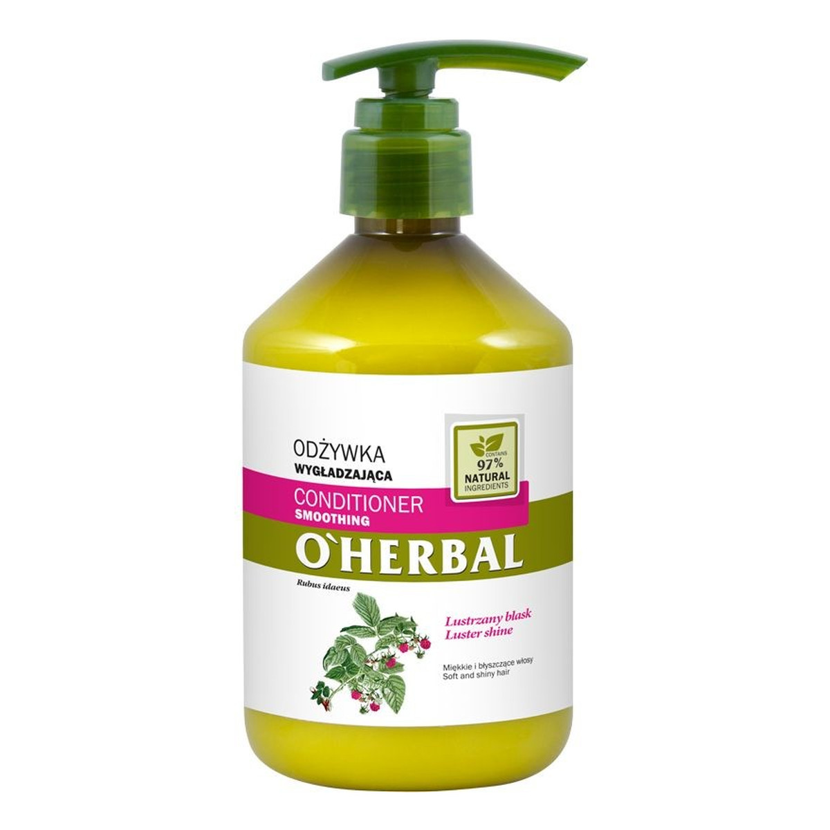 O'Herbal wygładzająca Odżywka do włosów Malina 500ml