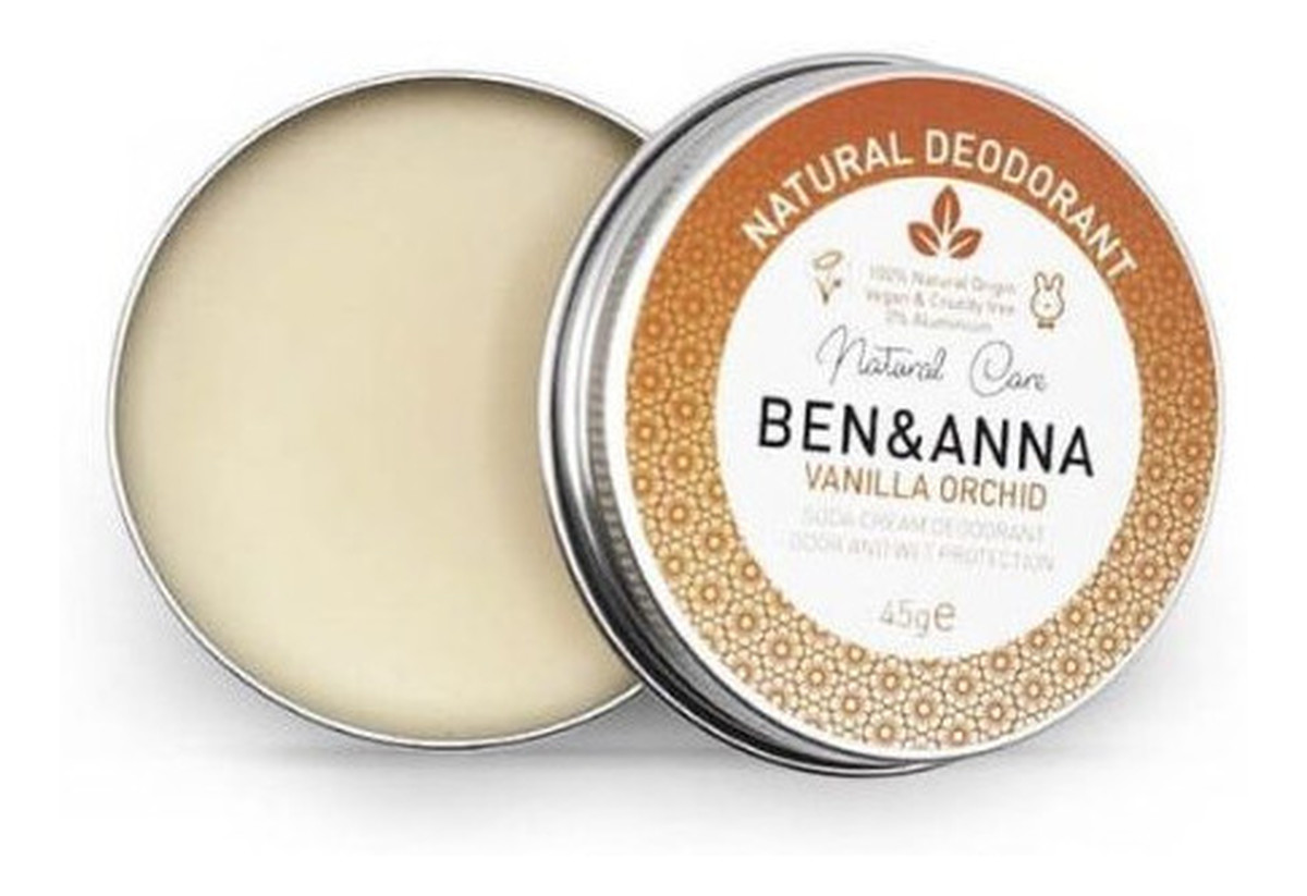 naturalny dezodorant w kremie w aluminiowej puszce Vanilla Orchid