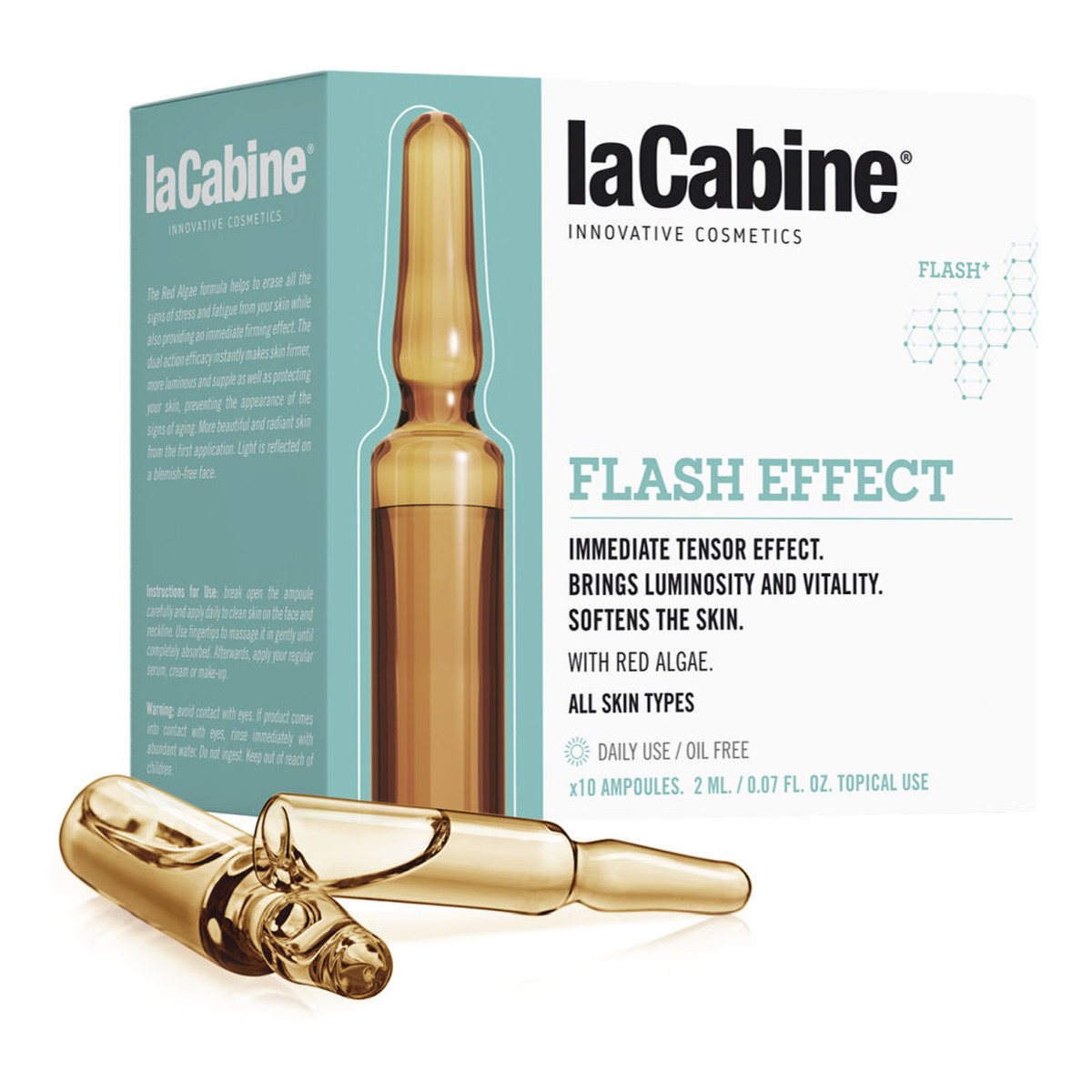 La Cabine Flash Effect ampułki do twarzy ujędrniające skórę 10x2ml 20ml