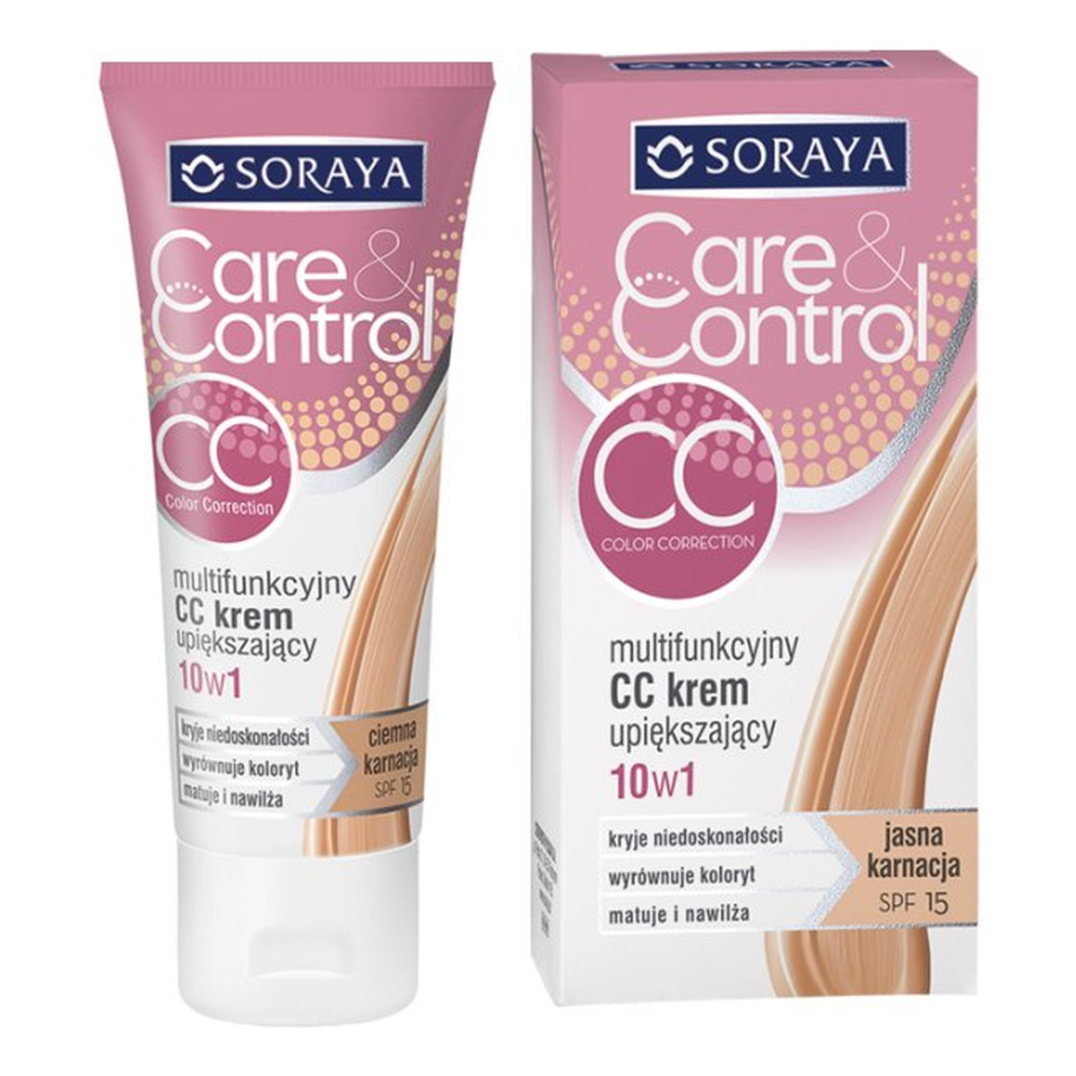 Soraya Care & Control Color Corretion Multifunkcyjny Upiększający Krem CC 10w1
