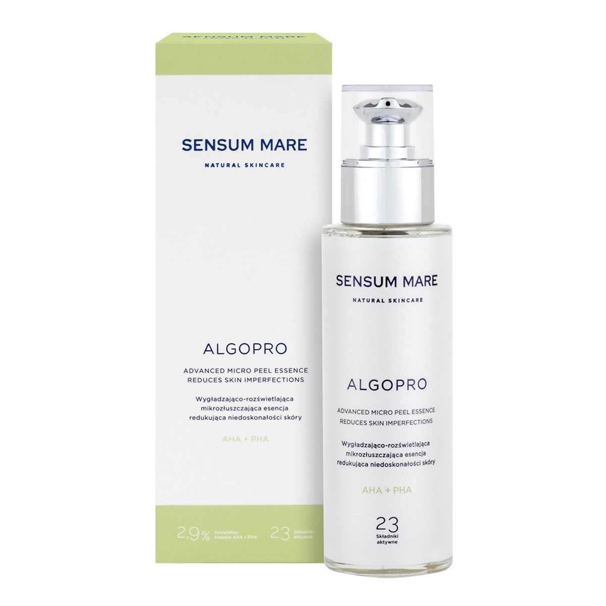 Sensum Mare Algopro wygładzająco-rozświetlająca mikrozłuszczająca esencja redukująca niedoskonałości skóry 100ml