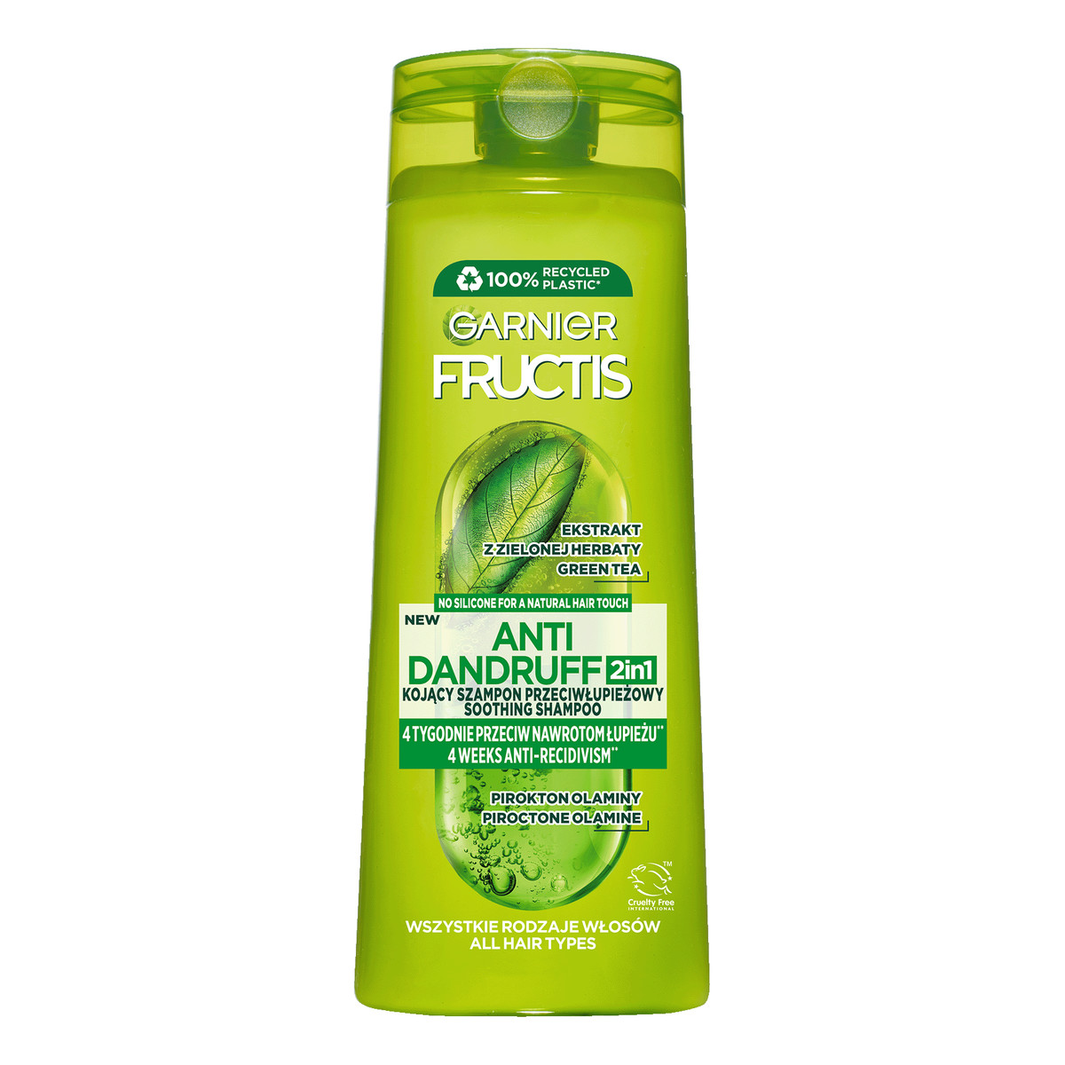 Garnier Fructis Anti Dandruff 2w1 Kojący szampon przeciwłupieżowy 3x400ml + Masażer