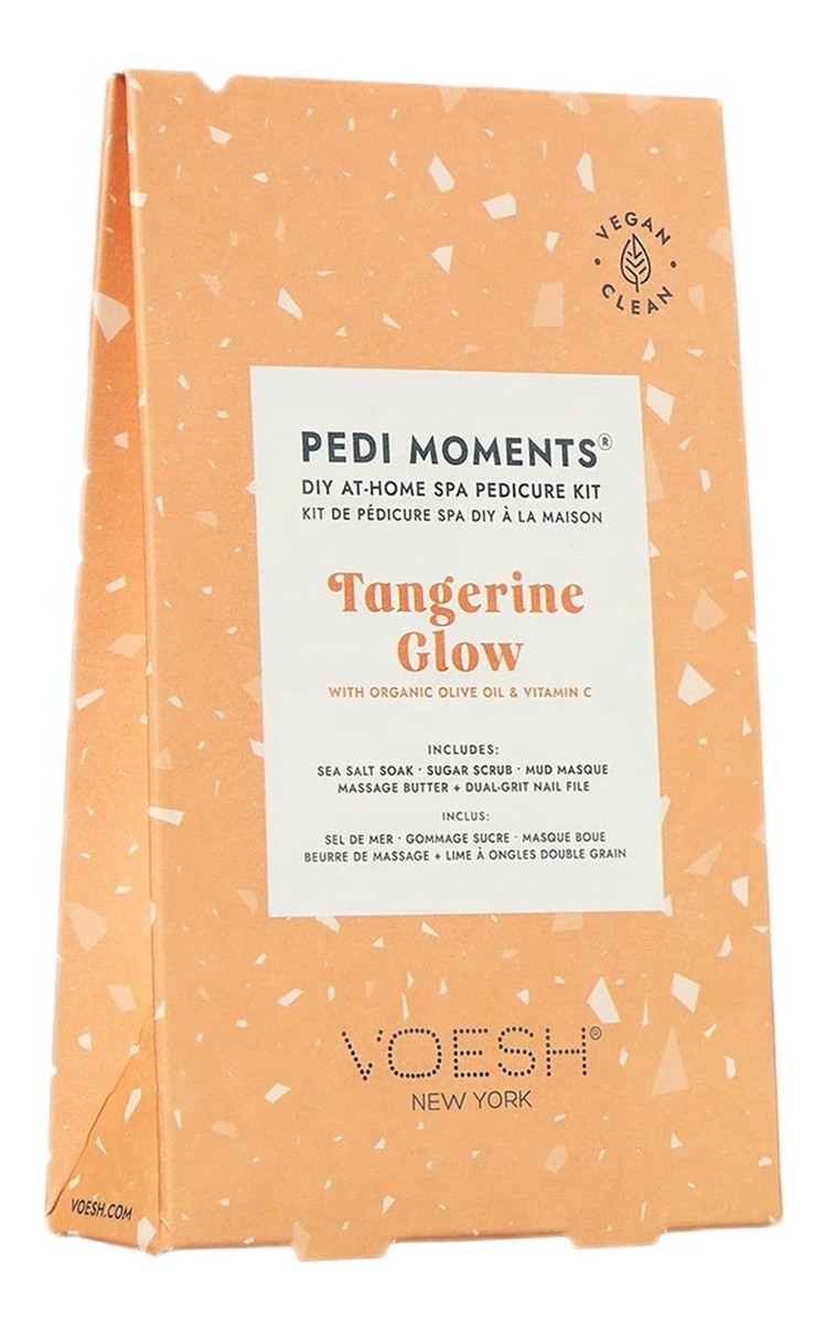 Zestaw do 4-etapowego pedicure tangerine glow