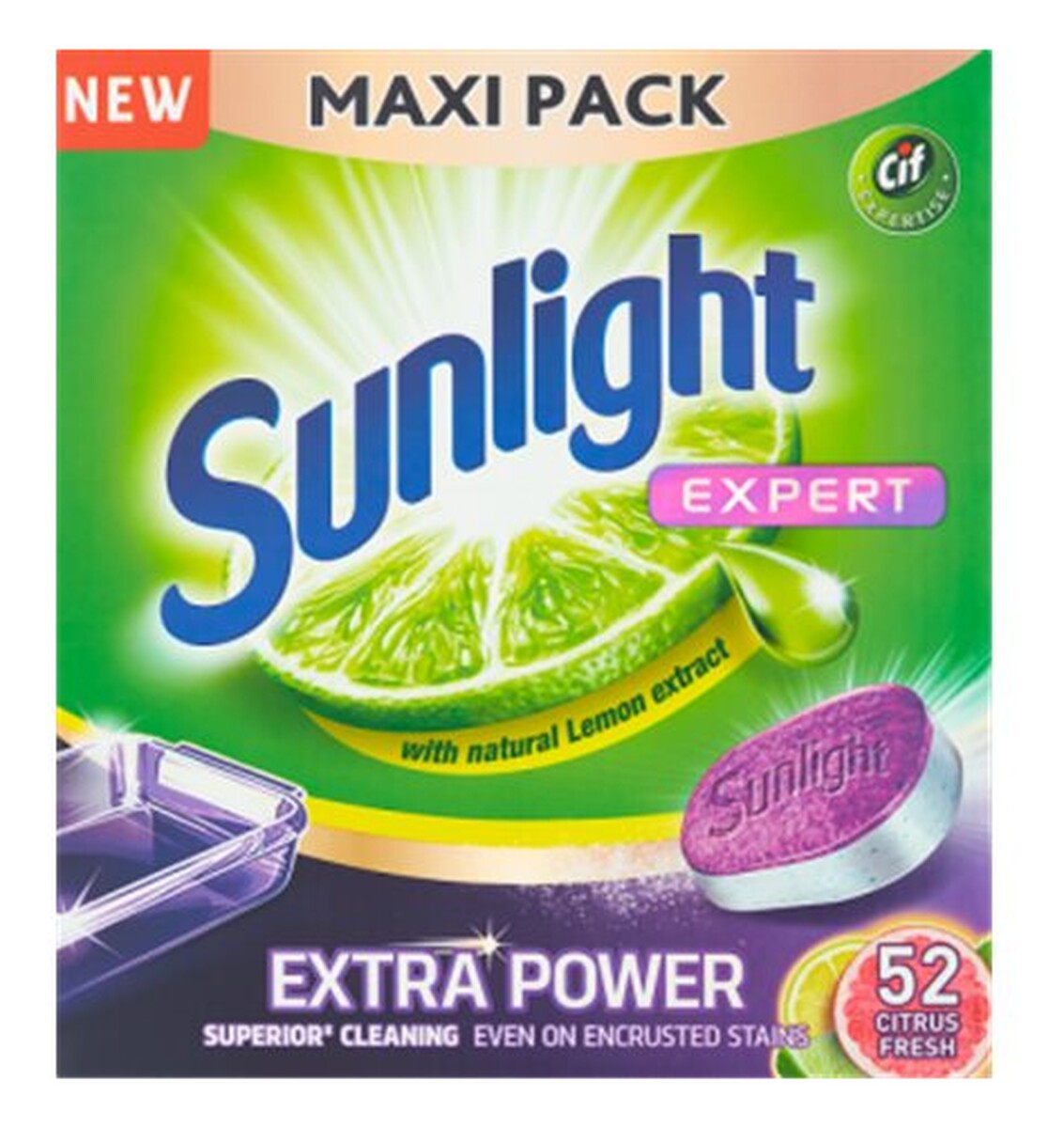 Extra Power tabletki do mycia naczyń w zmywarkach Citrus Fresh 52szt
