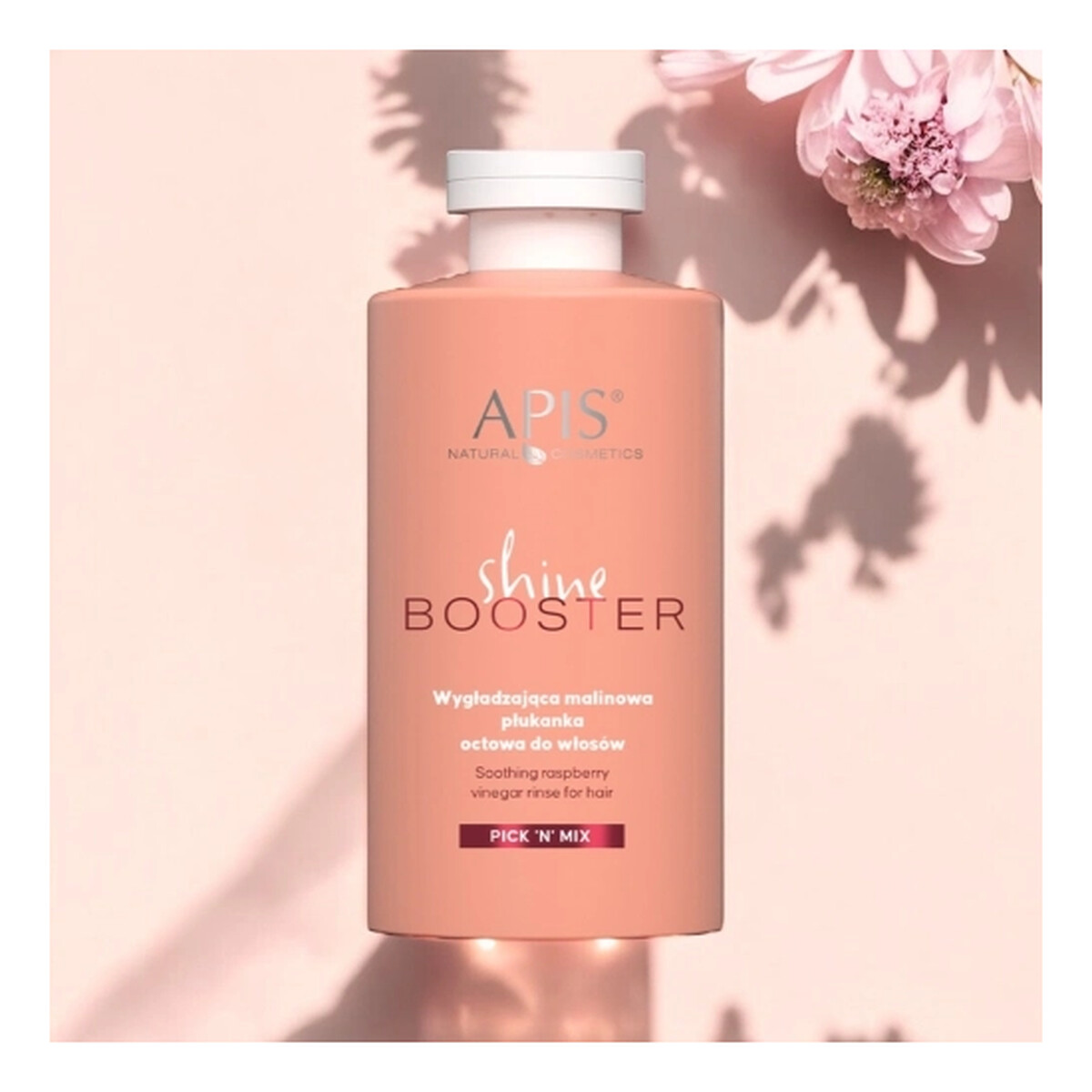 Wygładzająca malinowa płukanka octowa do włosów