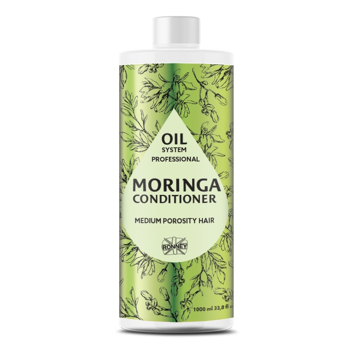 Ronney Professional oil system medium porosity hair odżywka do włosów średnioporowatych moringa 1000ml