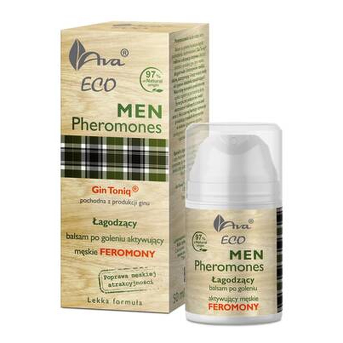 Ava Laboratorium Eco Men Pheromones łagodzący balsam po goleniu aktywujący meskie feromony 50ml