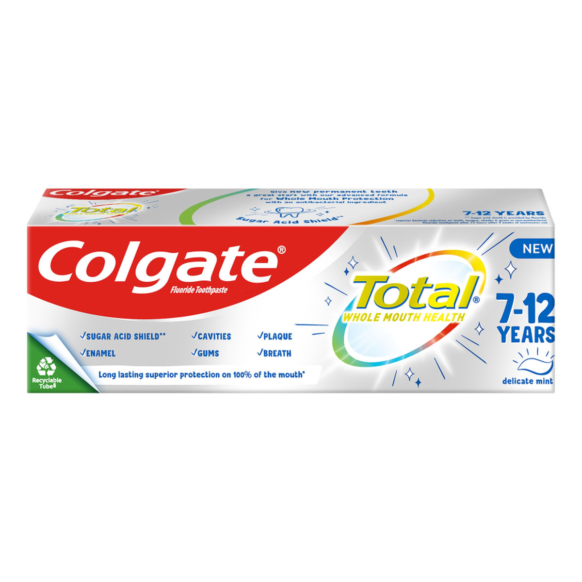 Colgate Total Delicate Mint Pasta do zębów dla dzieci Junior 7 - 12 lat 50ml