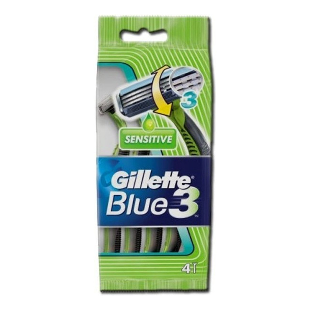 Gillette Blue 3 Sensitive Jednorazowe Maszynki Do Golenia 4szt