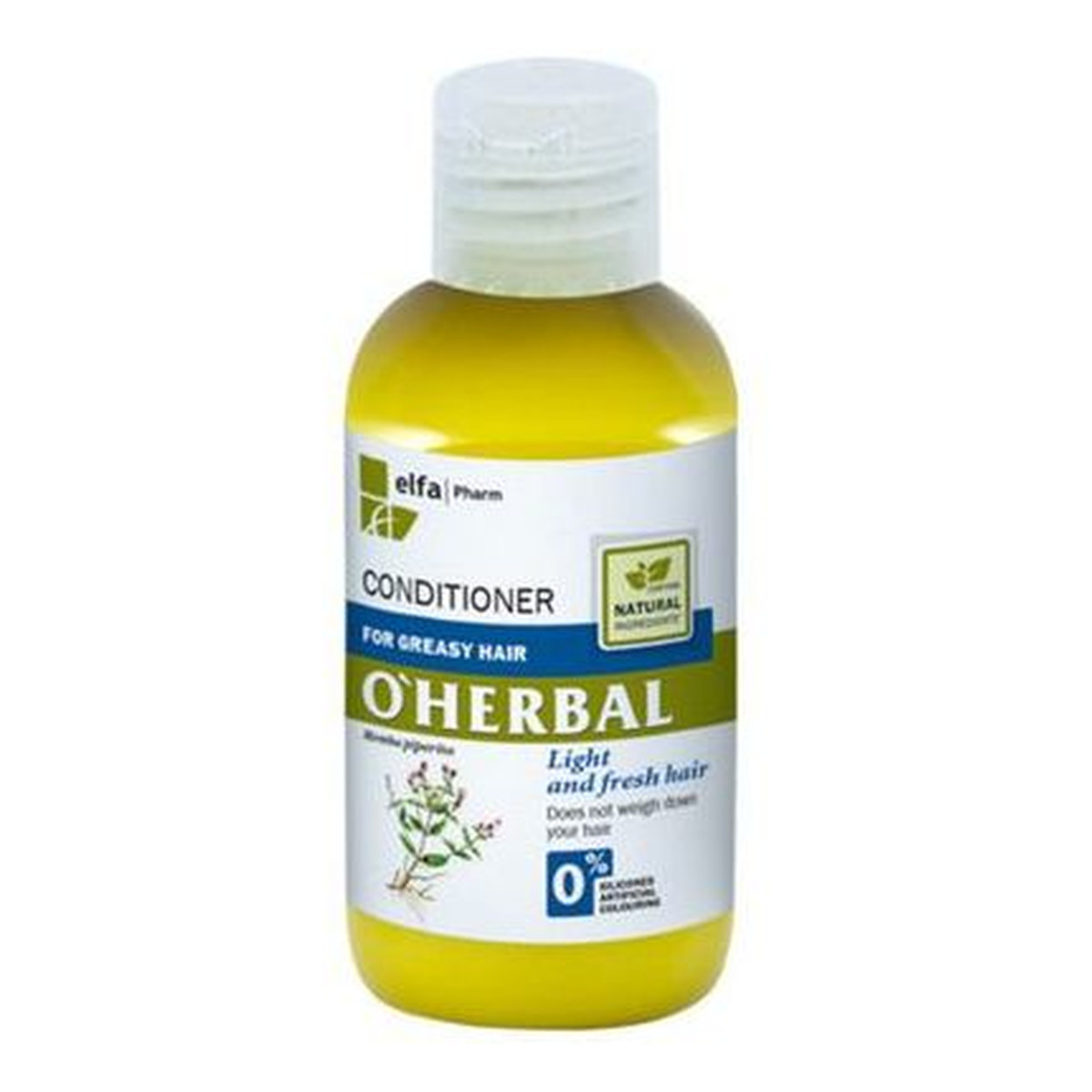 O'Herbal Elfa Pharm Odżywka do włosów przetłuszczających z ekstraktem z mięty 75ml