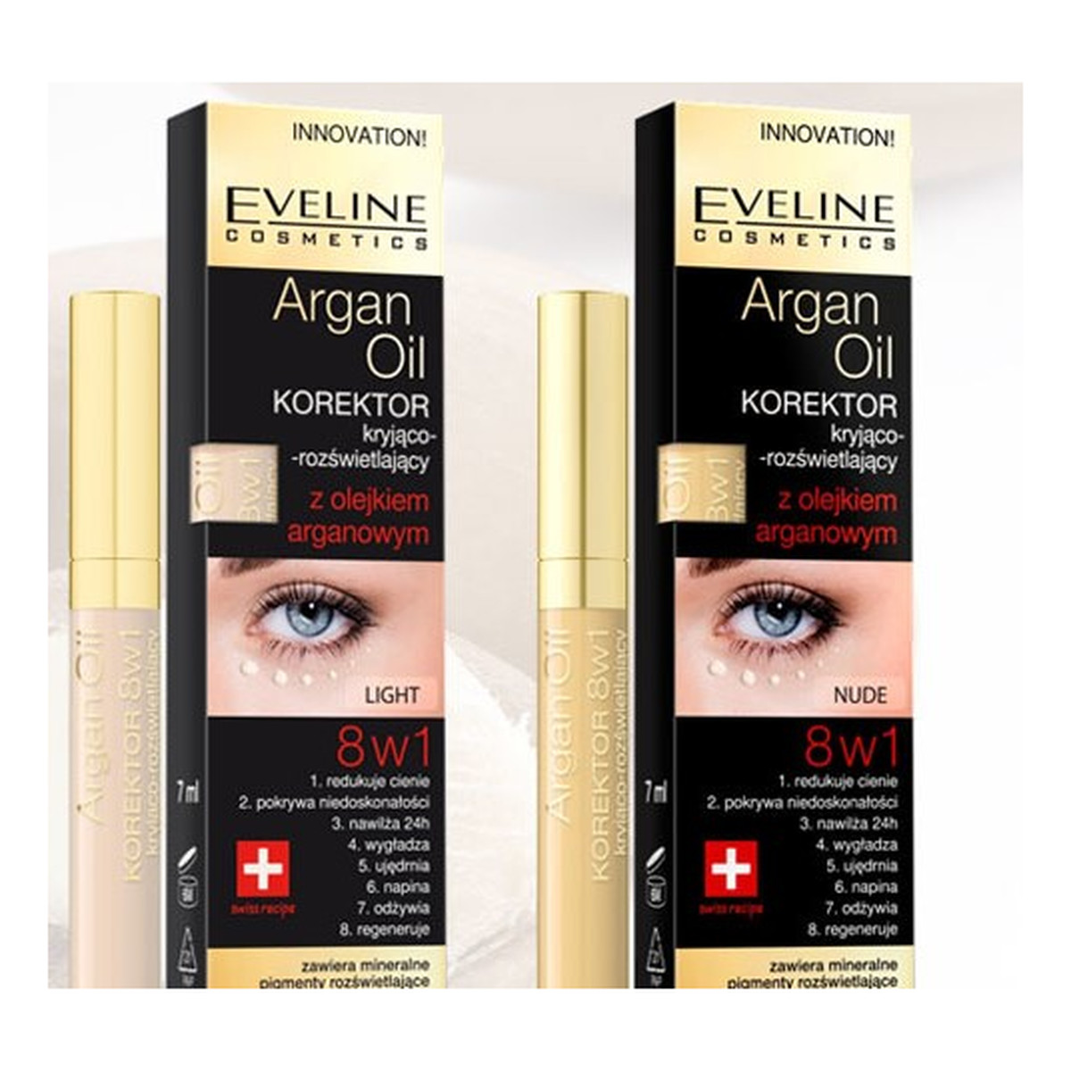 Eveline Argan Oil 8w1 Korektor Pod Oczy 7ml