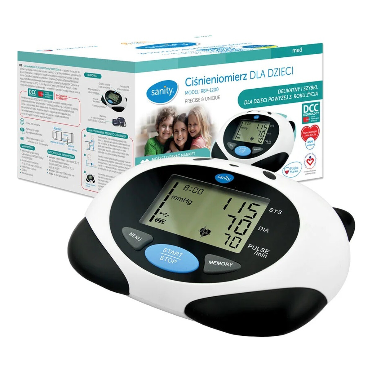 Sanity Ciśnieniomierz dla dzieci panda