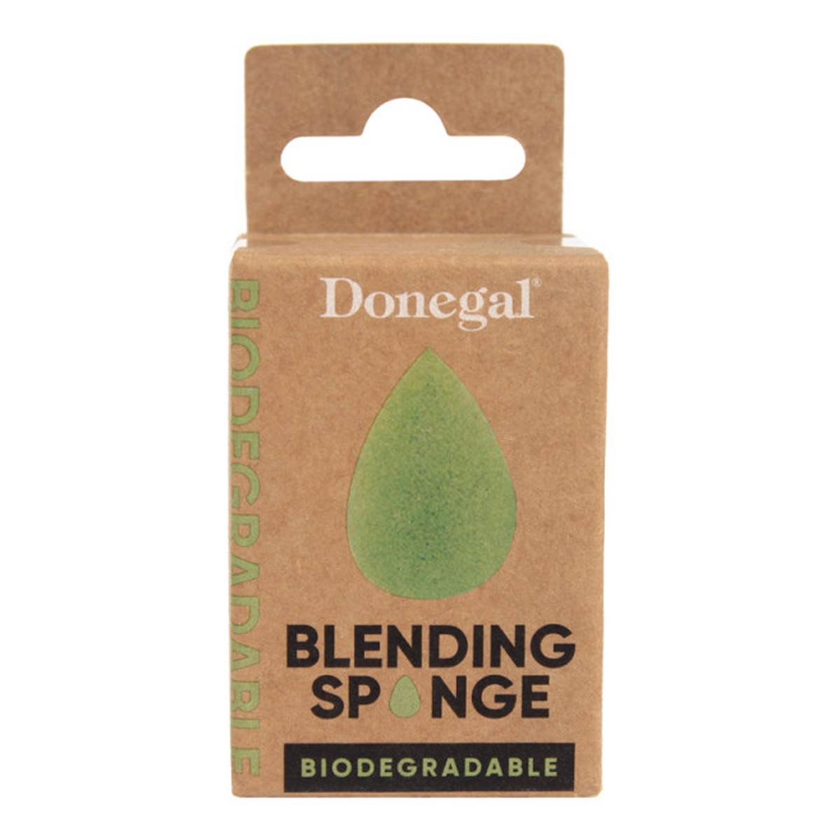 Donegal Gąbka do makijażu biodegradowalna - zielona (4347)