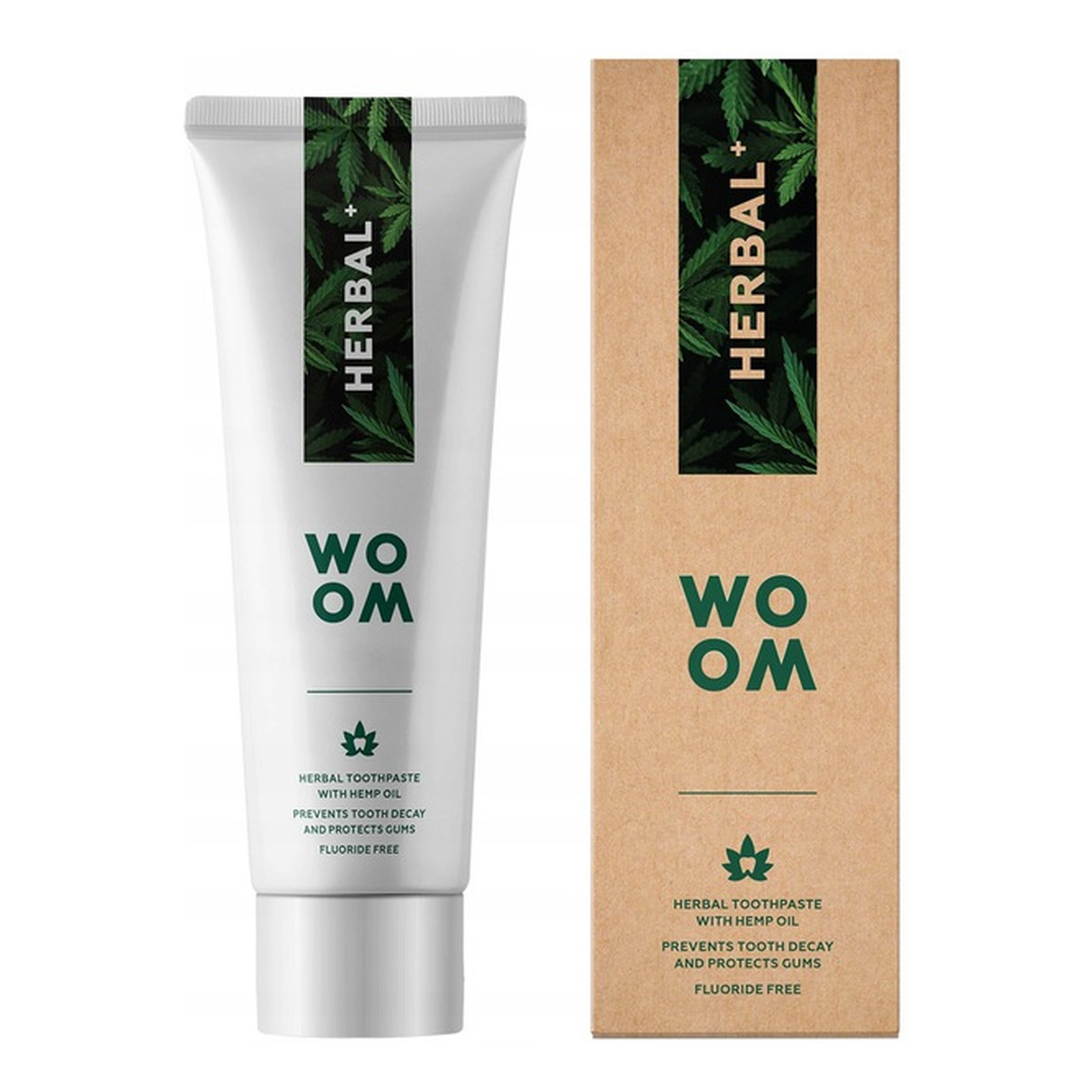 Woom Herbal+ ziołowa pasta do zębów 75ml