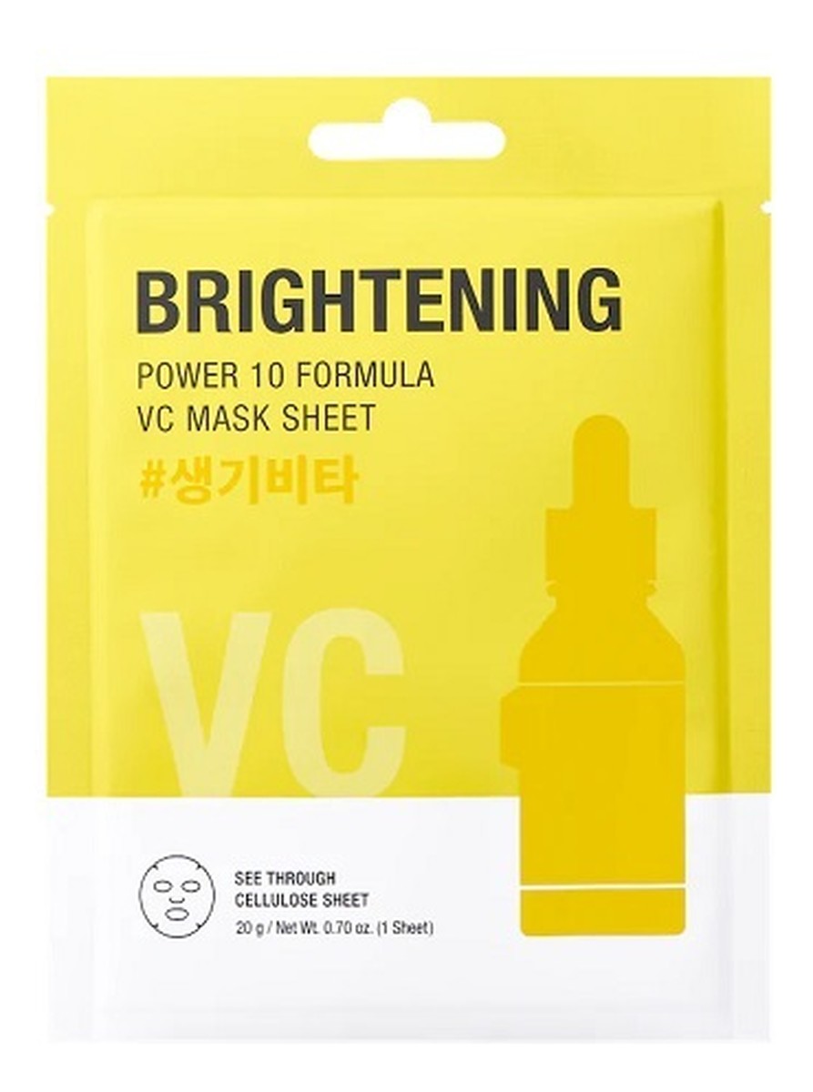 Power 10 formula vc brightening mask sheet rozświetlająca maseczka w płachcie