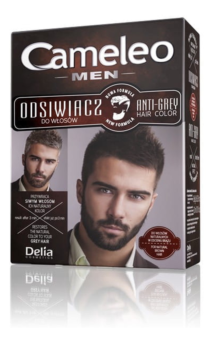 Men Redukcja Siwizny Odsiwiacz Dla Mężczyzn Włosy Brązowe