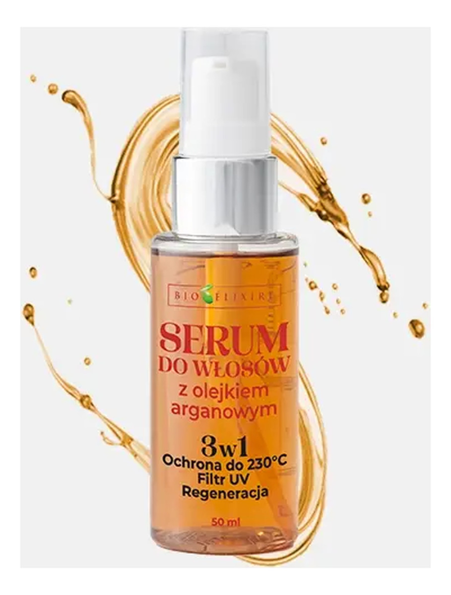 Serum do włosów z olejkiem arganowym 3w1