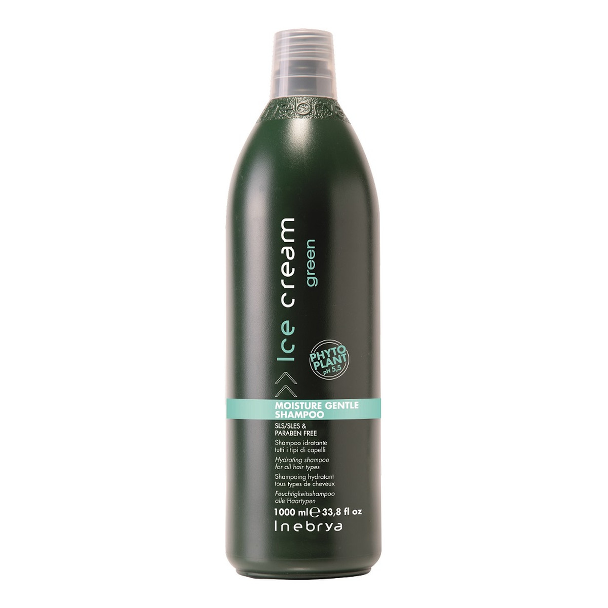 Inebrya Ice Cream Green Moisture Gentle Shampoo nawilżający szampon do wszystkich rodzajów włosów 1000ml