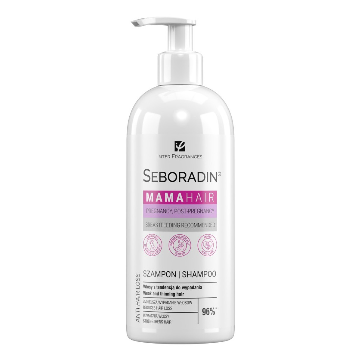 Seboradin Mama Hair szampon do włosów dla kobiet w ciąży i w okresie okołoporodowym 400ml