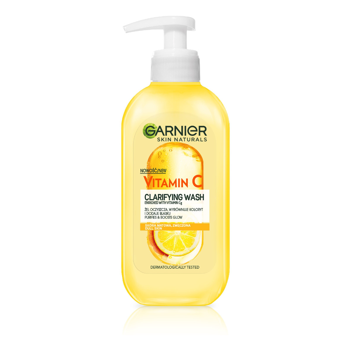 Garnier Skin Naturals Vitamin C Żel oczyszczający Witamina Cg i Cytrus - do skóry matowej i zmęczonej 200ml